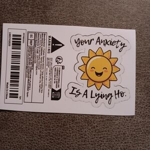 Sunshine Sticker Your Anxiety Is A Lying Ho.